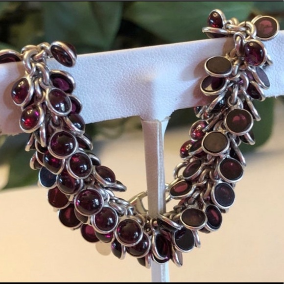 Silpada Garnet Cha-Cha Bead Bracelet RARE B1049 - Picture 8 of 15